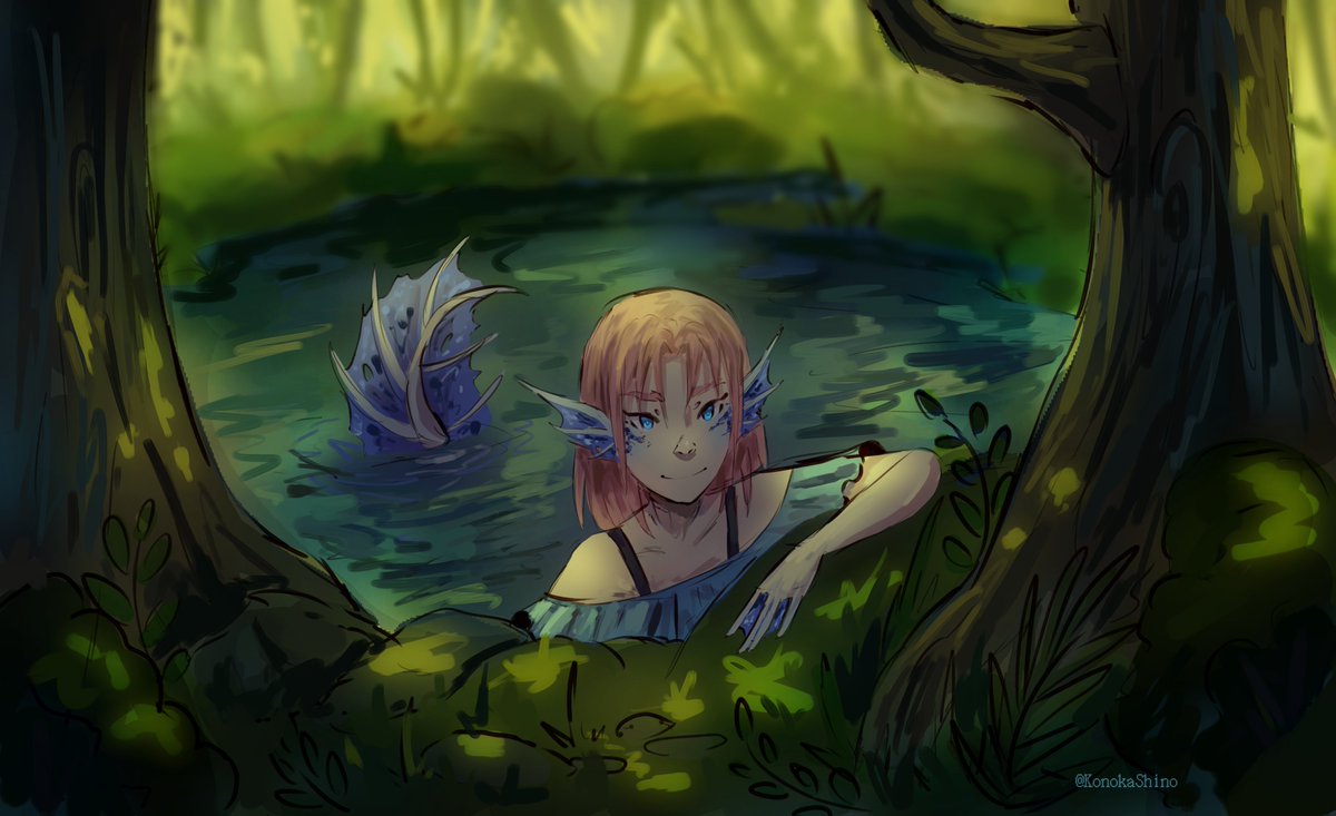 KonokaShino's tweet photo. Pretty little mermaid 🌿

#nihachufanart #OriginsSMPfanart #mcytfanart https://t.co/luD2A4qQDB