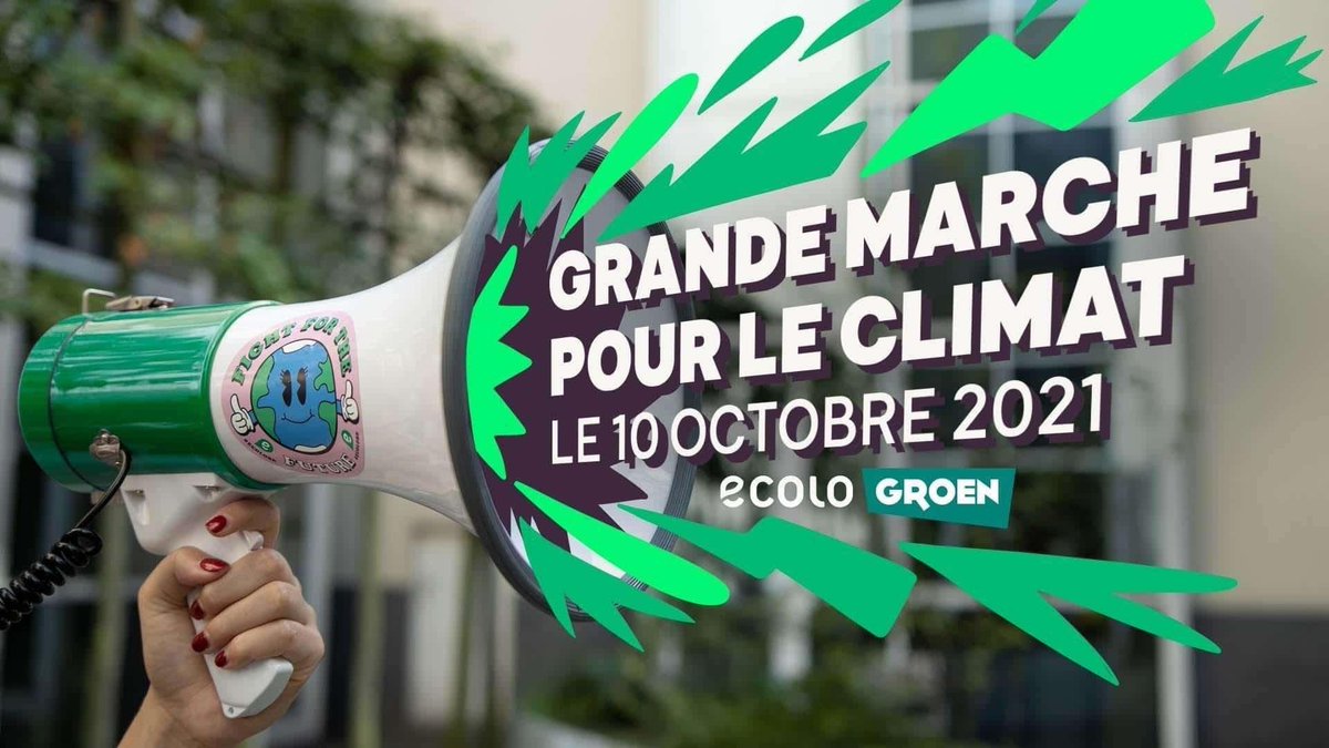 Rejoins-nous à la grande marche pour le climat du 10.10 à Bruxelles pour réclamer un monde plus solidaire, juste &amp; durable💚

fb.me/e/RNXSiAu5 

*13h* 👉 Départ Gare du Nord avec groupe #eelvBelgique qui finit vers 16h au Parc du Cinquantenaire

On y sera et toi?☘️