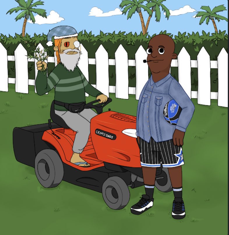oneshoemagoo's tweet photo. Mow and behold this masterpiece! 🤩 

HUGE shoutout to @CryptoDadSam for absolutely crushing it and being so accommodating! 🙏 

And the @OrlandoMagic shorts!? 🤯

@CryptoDadsNFT #CryptoDadsNFT https://t.co/2izknYgYV9