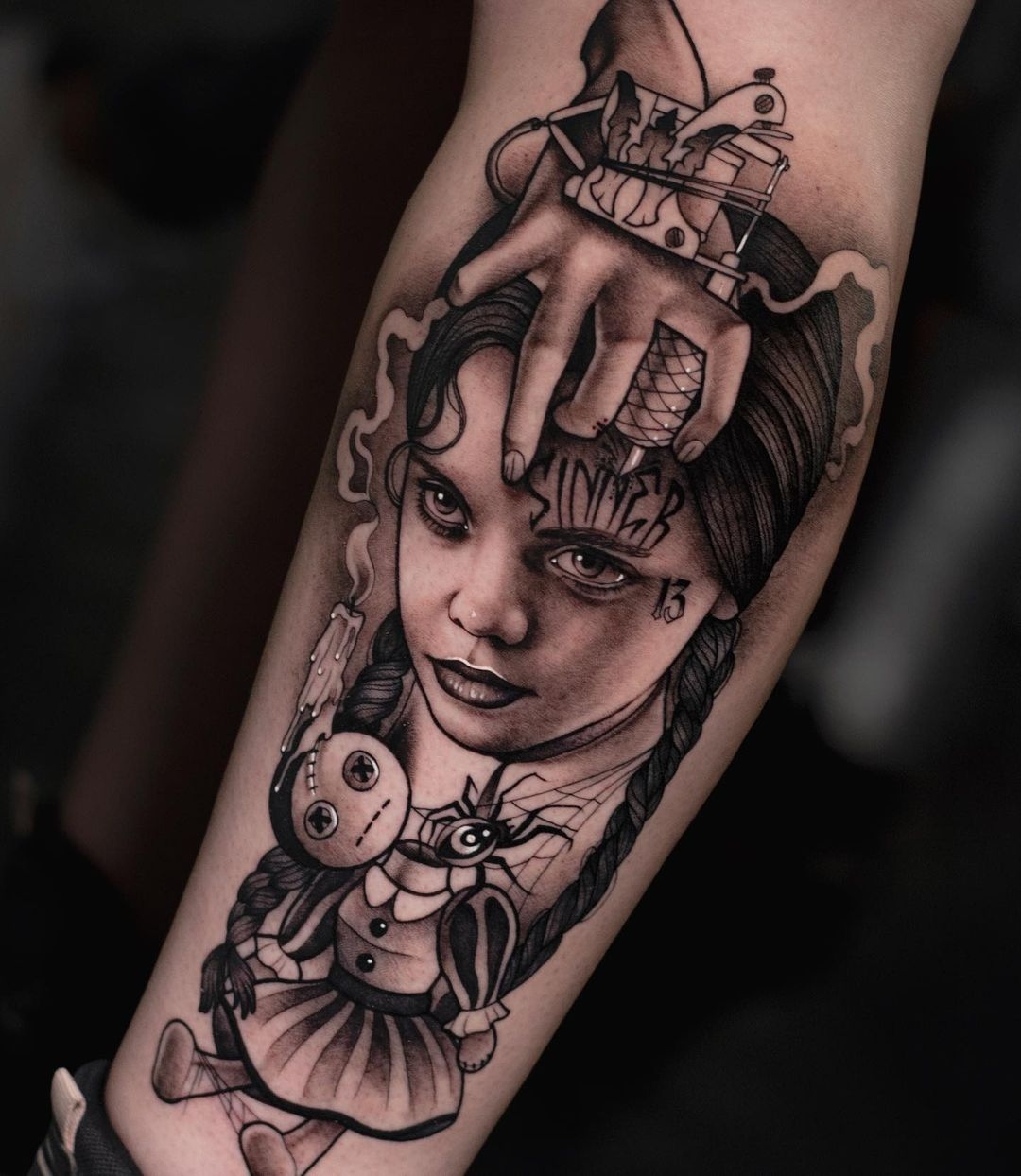 wednesday addams tattoo