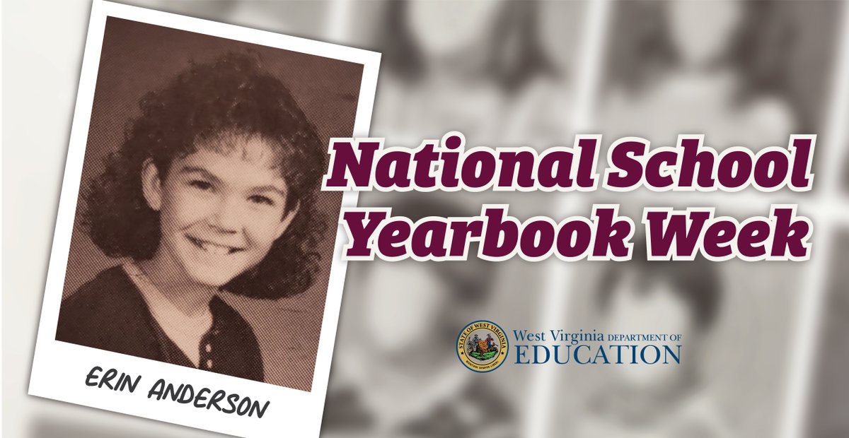 WVEducation's tweet photo. 2021 isn’t over yet & it wouldn’t be a #YearbookWeekWV without @wvtoy2021 Erin Anderson! In this yearbook photo, she was 10 years old & in the 5th grade at Tennerton Elementary School, which is where she teaches. Thank you for helping us celebrate #YearbookWeek! #WVTOY2021 #WVEd https://t.co/xwbPgdpkxu
