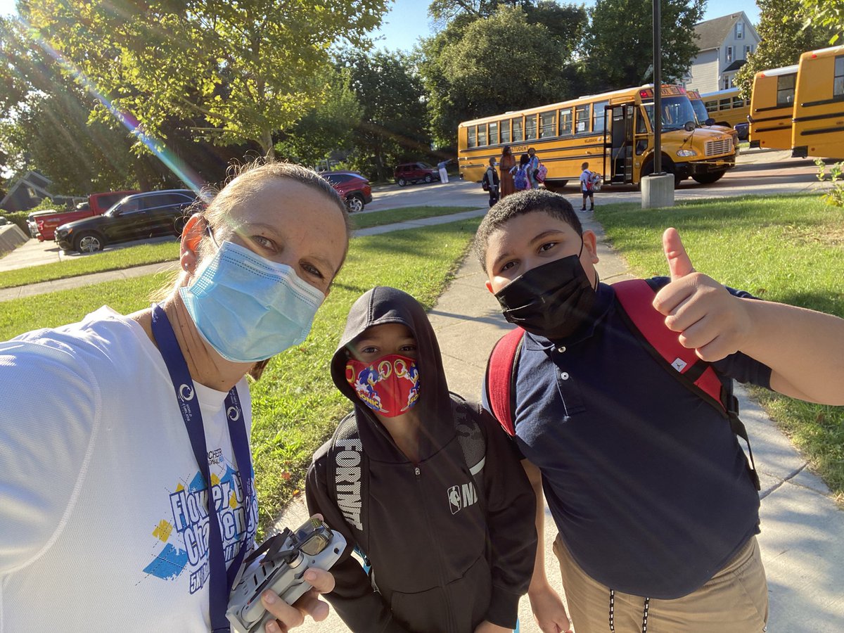 Drone shot and happy first day of school pic 👍🏻