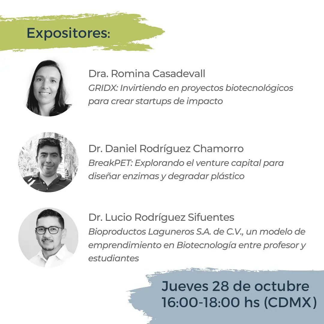 Junto a la Asoc. de Innovadores Universitarios de la UNAM 🇲🇽 te invitamos a participar del webinar "Emprendimiento en #biotecnología: mecanismos de financiamiento y ejemplos"

🗓️Jueves 28/10
🔗Activa el recordatorio en youtu.be/9Vt3KvJH428
Te esperamos!
#mexico #innovacion