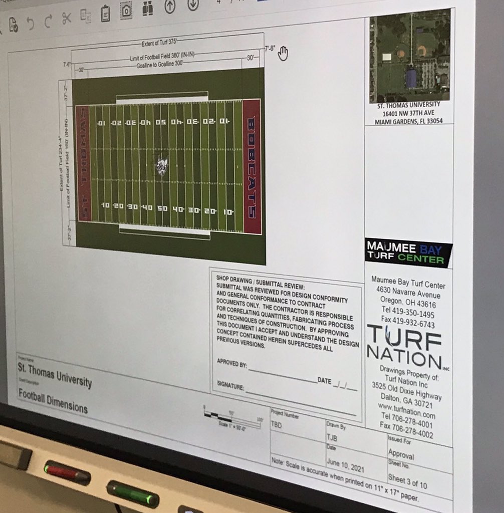 LauraCTodd's tweet photo. The power of networking! Thank you @BradMorrison44 from @maumeebayturf for serving as a Guest Speaker in the @StThomasUniv Sports Facility & Event Mgmt class, & sharing the process of the #TurfNation project for @STU_Athletics . #TurfNation #sportsmanagement #sportsfacilities https://t.co/PtpzRiiaoD