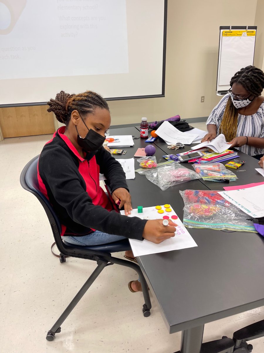 VIPS_BR's tweet photo. Thank you to @LatrendaK @ebrpschools  for leading an EveryOne Counts workshop for our LSU Math Friends! Ms. Knighten shared resources, fun games, and ideas for our Math Friends to implement during their weekly sessions with their students. Our volunteers learned so much! https://t.co/t2YZVVCFl9