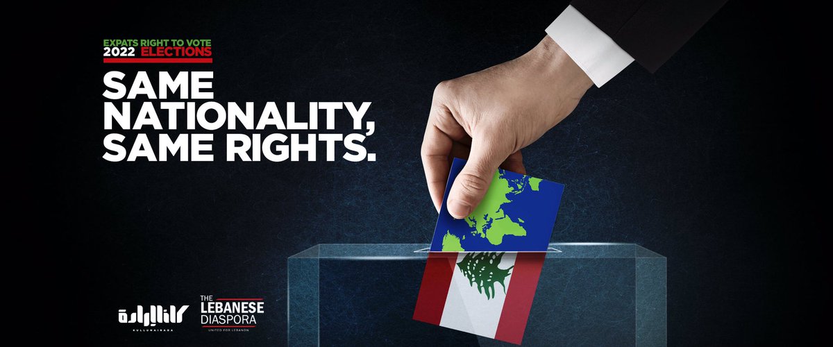 jobahout's tweet photo. To all #Lebanese citizens living abroad, defend your right to vote across all 128 seats in the upcoming #parliamentary_elections!🇱🇧
Email your ambassador here ➡️ https://t.co/CBcJIZ26iL &amp; demand #SameNationalitySameRights.

(An initiative by @KullunaIrada &amp; @TLDNet) https://t.co/q6OsK9ZMA8