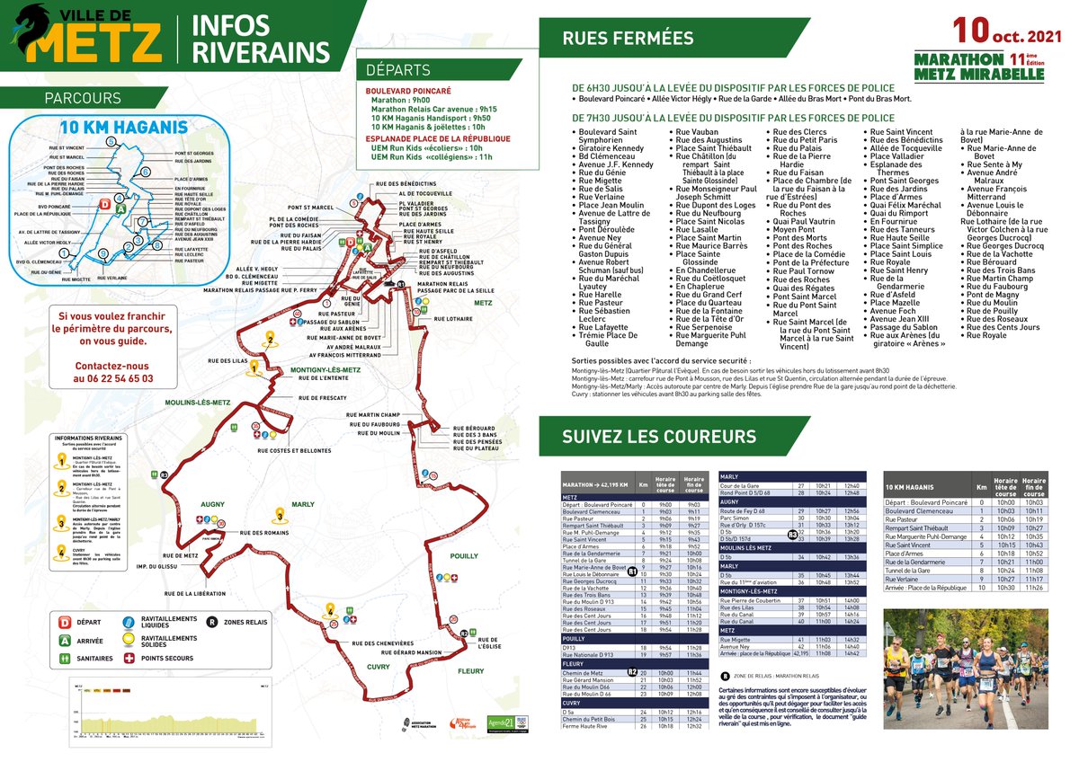 VilledeMetz's tweet photo. #Sport #𝗠𝗮𝗿𝗮𝘁𝗵𝗼𝗻👟
La 11ème édition du @MarathonMetz se déroule ce week-end ! Toutes les infos sur 𝗟𝗲 𝗩𝗶𝗹𝗹𝗮𝗴𝗲 ici : https://t.co/Z24E6HdN4U
En photo💁le 𝗣𝗮𝗿𝗰𝗼𝘂𝗿𝘀 et les 𝗿𝗼𝘂𝘁𝗲𝘀 𝗳𝗲𝗿𝗺𝗲́𝗲𝘀 !
Pensez à anticiper vos déplacements de dimanche. 
#Metz https://t.co/rlavPi9chg