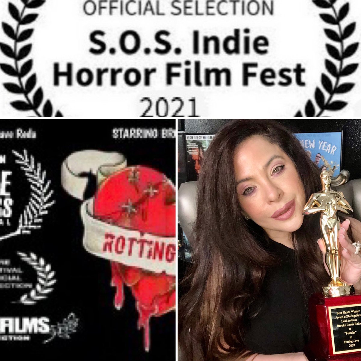 BrookeLewisLA's tweet photo. .@SOScreenwriters #SOSIndieHorrorFilmFestival Thank you & #Congrats @DaveReda #RottingLove #OfficialSelection alongside his #AsGoodAsDead π₯π§ββοΈπ #Zombie #RomCom #Horror screens Wheelsburg #Cinema #Ohio Oct. 26 7-9PMπΏ#Grateful #Actress #ScreamQueen #zombies #film #HappyHalloween https://t.co/Yhovf0EkX9