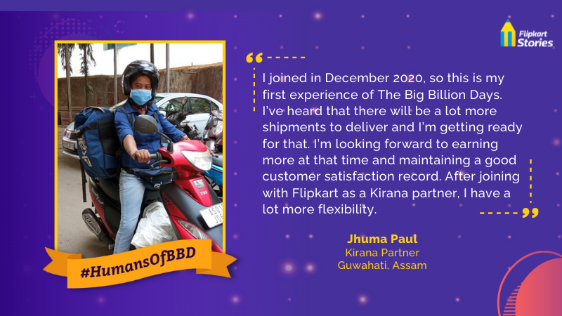 FlipkartStories's tweet photo. #HumansOfBBD When Jhuma Paul found it difficult to sustain late-night shifts, she decided to supplement her income by becoming a @Flipkart #kirana partner. She now has control over her schedule and feels proud of what she does for a living!
Read her story: https://t.co/dqpZ38XlyI https://t.co/SAUjsrMnf0