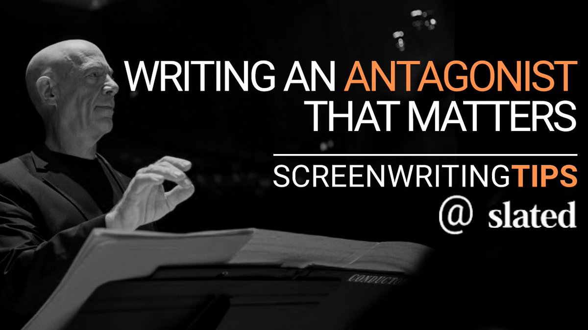 Don't let your antagonist be forgettable! This inaugural episode of Slated's 8-episode #ScreenwritingTips series helps writers create a compelling villain that'll be sure to stand out. Check it out: youtube.com/watch?v=OYB1lk…

#screenwriting #screenwriters