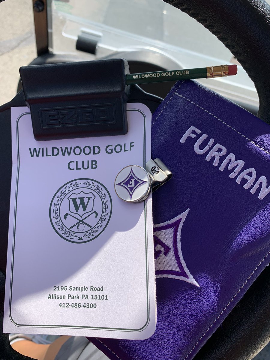 sfabio1031's tweet photo. Enjoying the afternoon out on the links with the guys, always supporting Furman @FurmanPaladins @FurmanSoftball #AllDins https://t.co/PqI85SV7sO