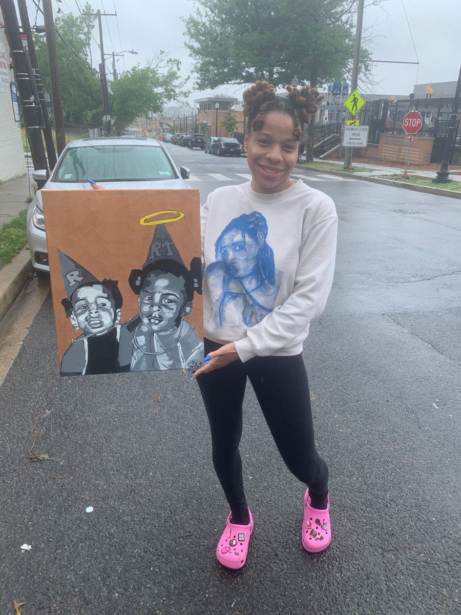 Congrats to our September grant winner - A is for Awareness! Alicia will be painting portraits of loved ones lost due to violence in DC for their families.