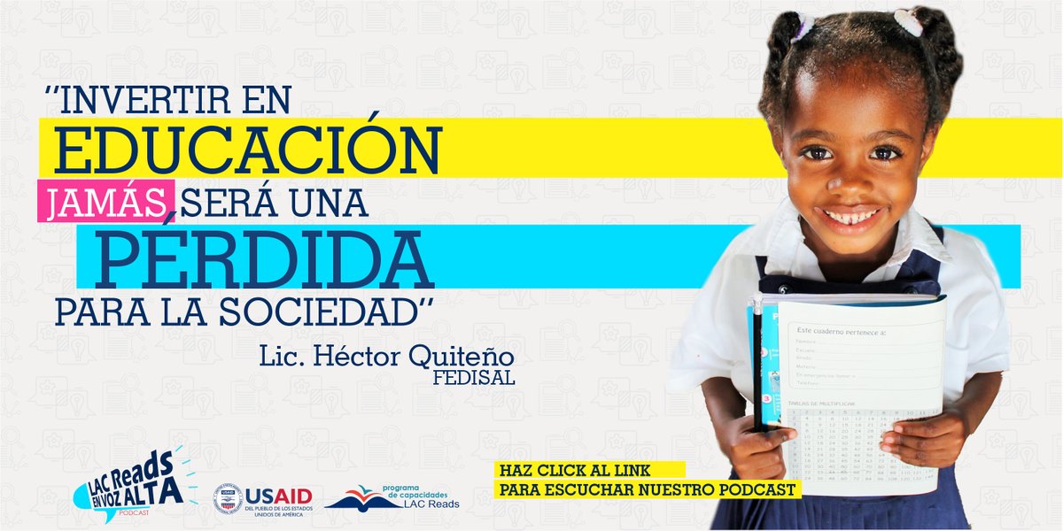 LAC_Reads's tweet photo. La educación es la mejor inversión que podemos hacer como región: ¡¡Es rentable!! 

Peroooo ¿Por qué no avanzamos? ¿Dónde se enfoca la inversión actualmente? 🤔🤔

Disfruta el episodio #3 de nuestro #podcast #lacreadsenvozaltahaciendo #Click al link 👇👇

https://t.co/iHauNo19xK https://t.co/zRdIzyahsz