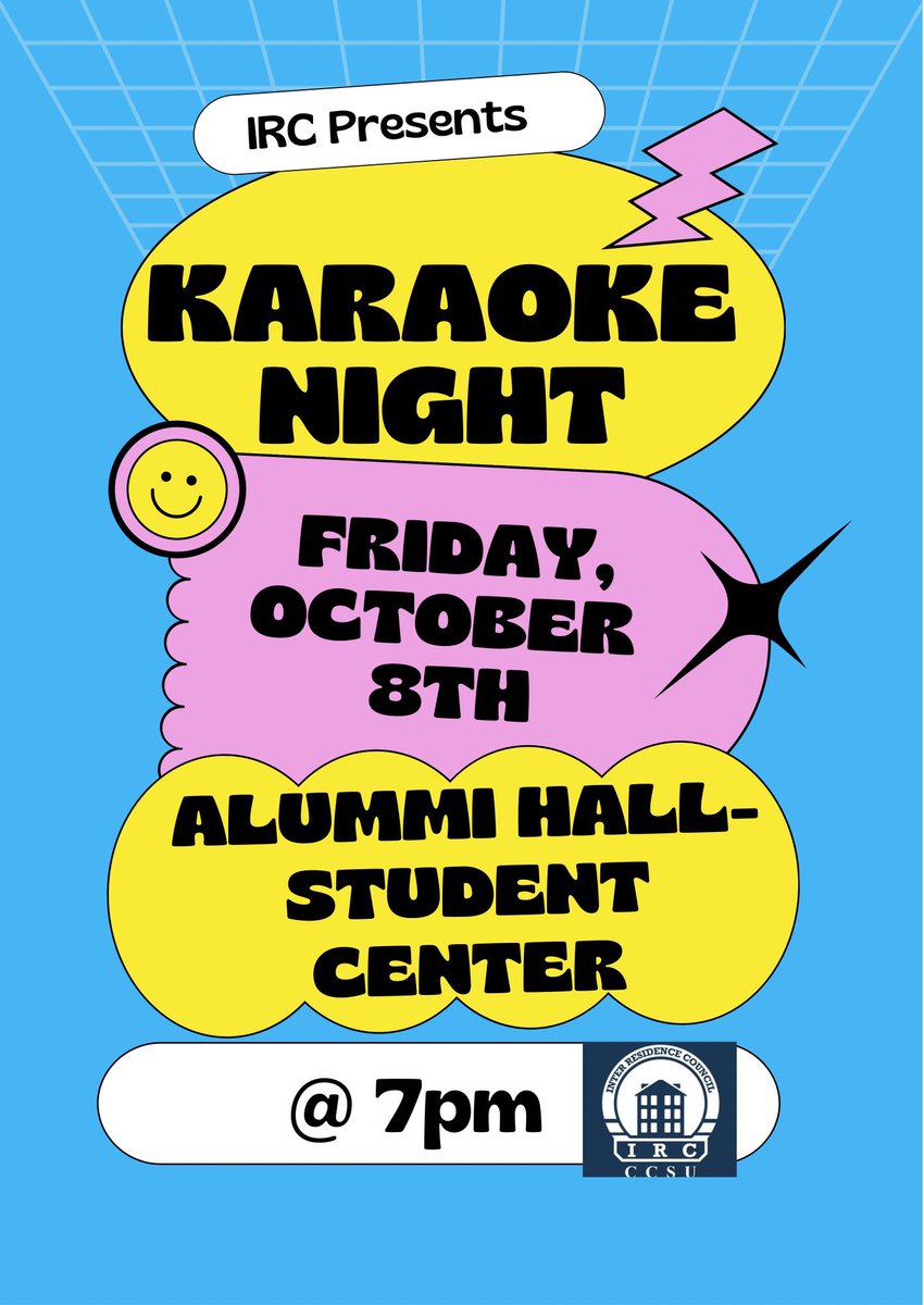As part of this year’s homecoming, IRC will be hosting karaoke night this Friday at 7pm in Alummi Hall.