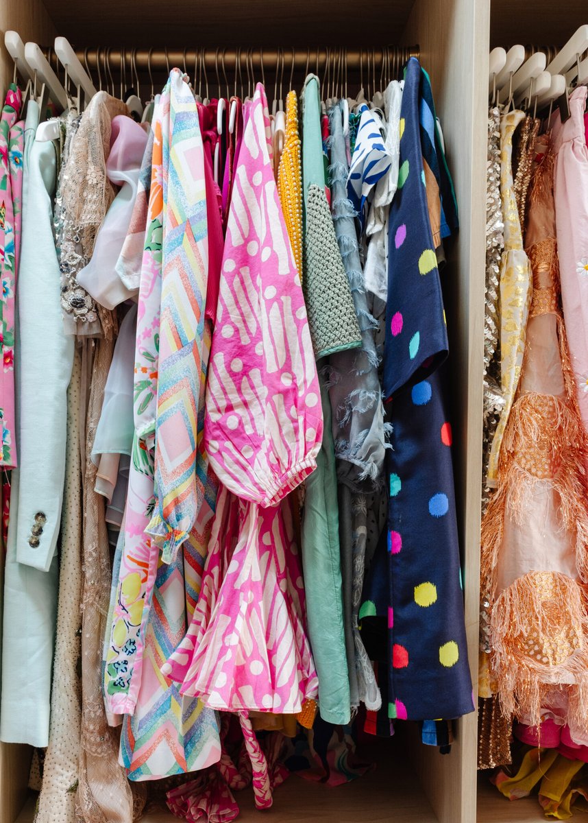 ohjoy's tweet photo. My...I mean OUR...favorite room in the house is the main closet.  And yes, I left a little corner for my husband! 😂 @caclosets #CCCollab https://t.co/tNIb7fZhXV