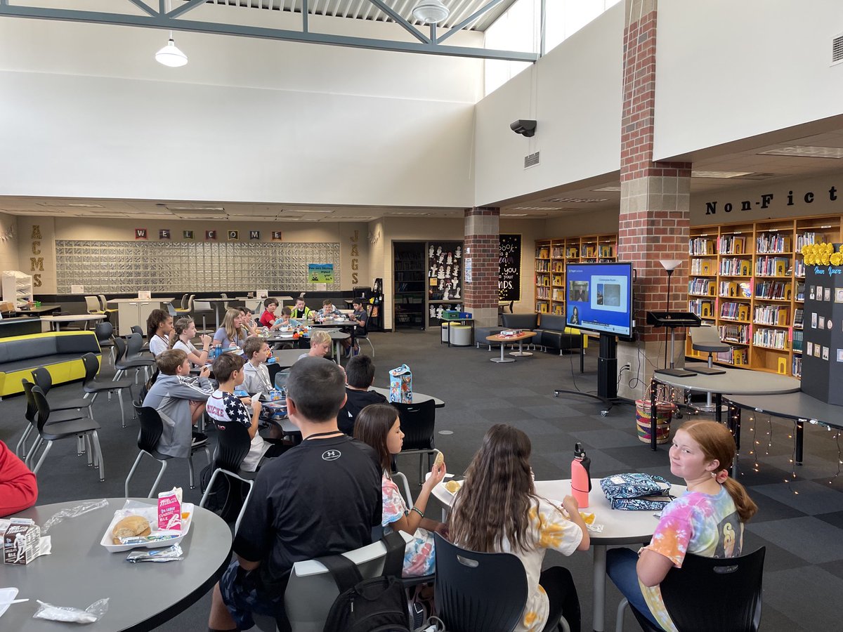 Library_ACMS's tweet image. Nothing like spending lunch with Rick Riordan! What a great opportunity for all of our Greek mythology fans! 🍽