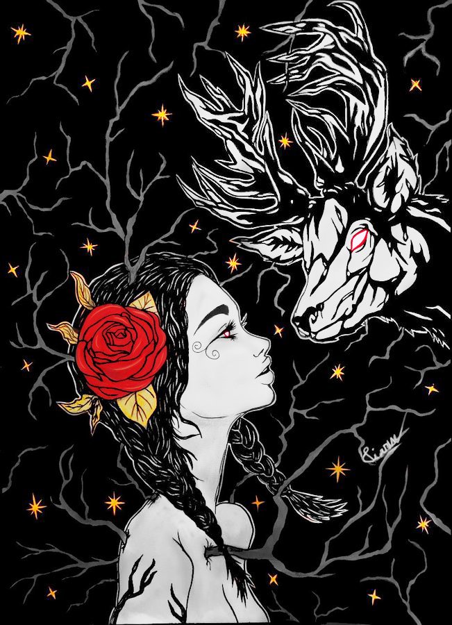 Stendhal5's tweet photo. @midnitemoontrip Hey 👋 thank you for thread 

I'm Stendhal from France 🇨🇵 i do only on traditional, i love monochrome draw with little touch of color 😁

This is an example of my work ! https://t.co/6lD29ZIERU