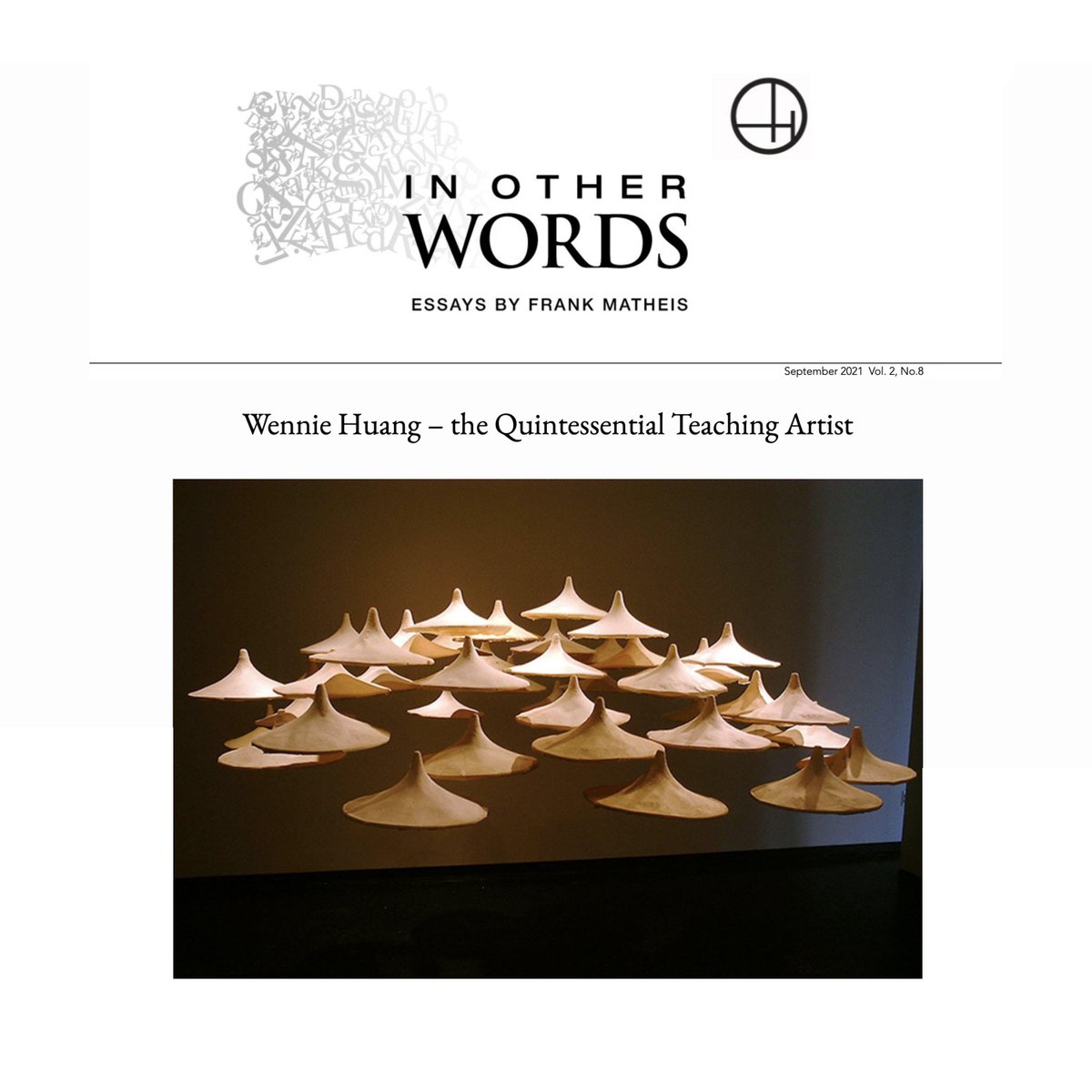 HammondMuseum's tweet photo. Have you read our latest “In Other Words” article yet? The Hammond Museum essay for August 2021 by arts &amp; culture writer Frank Matheis features the artist, Wennie Huang. Titled “Wennie Huang – the Quintessential Teaching Artist.” 

Visit at https://t.co/qm98Z027hH. https://t.co/quzyWEcvc6