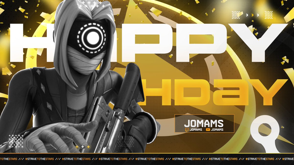 StriveGM's tweet photo. Today is the 6th of October, for the most people its just a normal day but for us its a Birthday from a special member 🎂
We want to say Happy Birthday to @JomamsFn ❤️
#StriveToTheStars 💫 https://t.co/eH4P3HyDf2