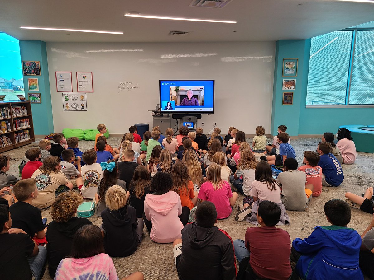 Welcome to Walsh Elementary Rick Riordan! <a href="/rickriordan/">Rick Riordan</a> @Flipgrid <a href="/DisneyBooks/">Disney Books</a> <a href="/walshelementary/">Walsh Elementary</a> <a href="/AledoLibraries/">Aledo ISD Library Services</a> @emilynoelkelley