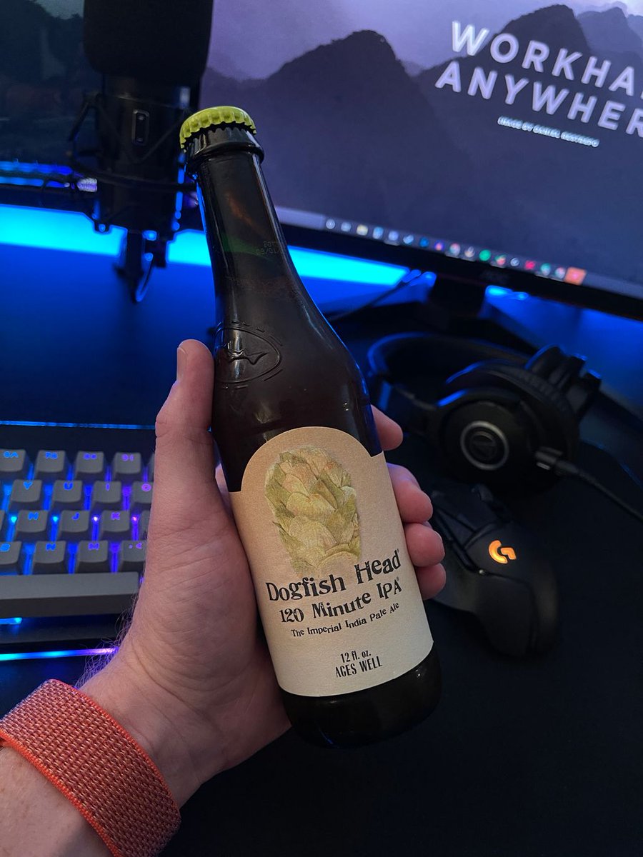 What’s your favorite “big” craft beer? The 120 Min IPA from <a href="/dogfishbeer/">Dogfish Head Brewery</a> is pretty undeniable as one of the best big beers in the market with its extreme hop flavor and upfront booziness. Of course, we don’t exactly know what the ABV is, but could be upwards of 20%. 👀 #beer