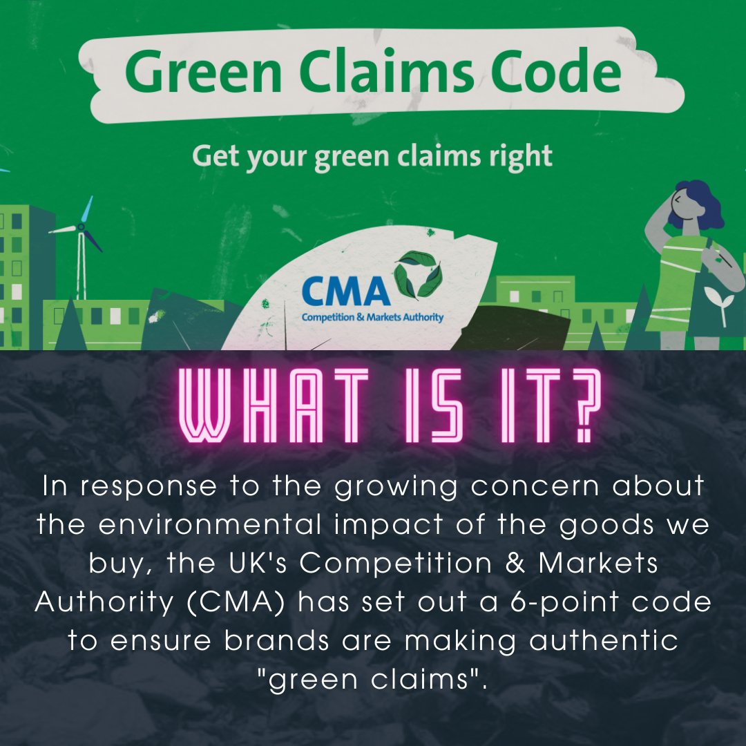 ASSEMBLY_'s tweet photo. 🧐 EXPLAINED : THE GREEN CLAIMS CODE

@CMAgovUK have released the Green Claims Code, a guide for businesses to provide better information about their impact.

Swipe below for more and get on board with the code, yeah?

#retail #sustainability #fashion #greenwashing https://t.co/666UiwDhMY
