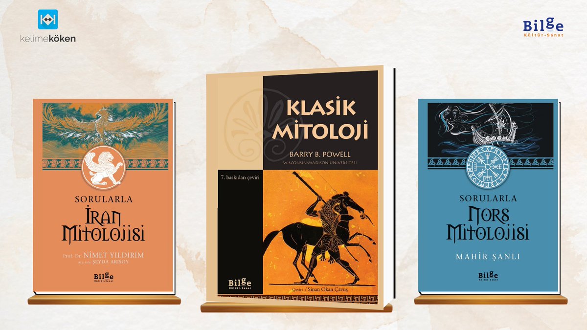 KelimeKoken's tweet photo. Tatlı yayınevi Bilge Kültür Sanat sponsorluğunda mitoloji hayranlarını mutlu edecek güzel bir çekiliş yapalım.🎁

Bu twiti RT eden ve @bilgekultur hesabını takip eden 3 arkadaşımıza "Klasik Mitoloji", 5 arkadaşımıza "İran Mitolojisi ve Nors Mitolojisi" kitapları hediye!🎊🎉🪅 https://t.co/EtIv5bAGd5