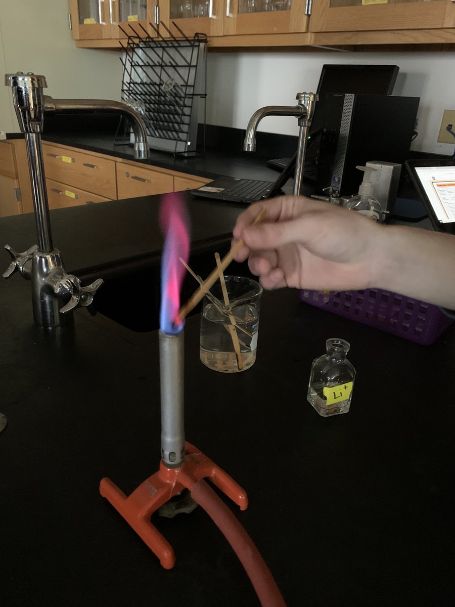 ChemTechTeach's tweet photo. My Ss are getting some amazing results for the #FlameTestLab #slaterscience #letsgo @SlatersBAHS https://t.co/I9v8tmJYyB