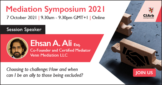 VennMediation's tweet photo. It's tomorrow! Venn's own @ealegal will be speaking tomorrow at @CIArb's Mediation Symposium 2021! Registrants will have access to OnDemand content prepared by the speakers (including Ehsan). Register here: https://t.co/GdHOWDUBHu
#mediation #speaking #Entrepreneurship https://t.co/rwuqmP0LJm