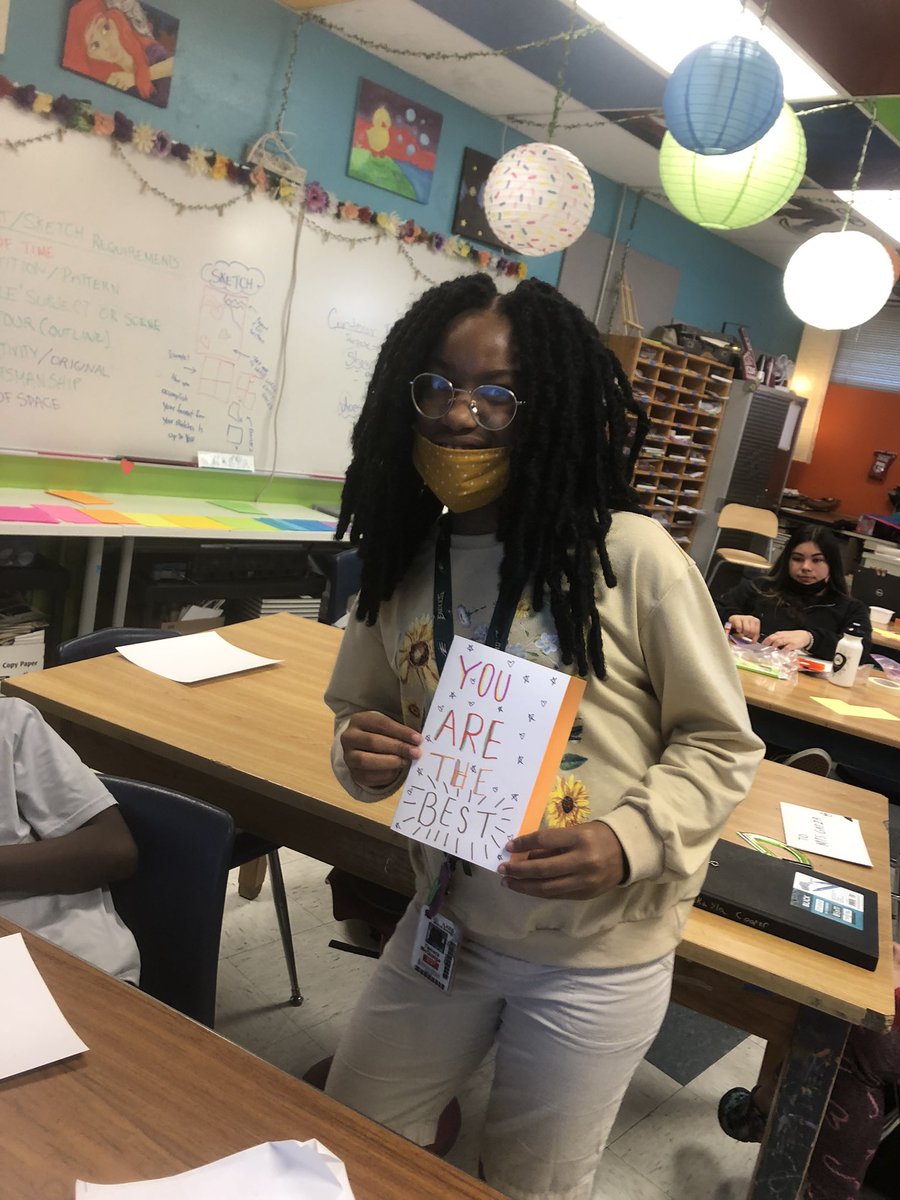 Yesterday for World Educator Day students enrolled in my art classes made and then gifted some of the best cards to their teachers. #RRISD  #rrisdfinearts t