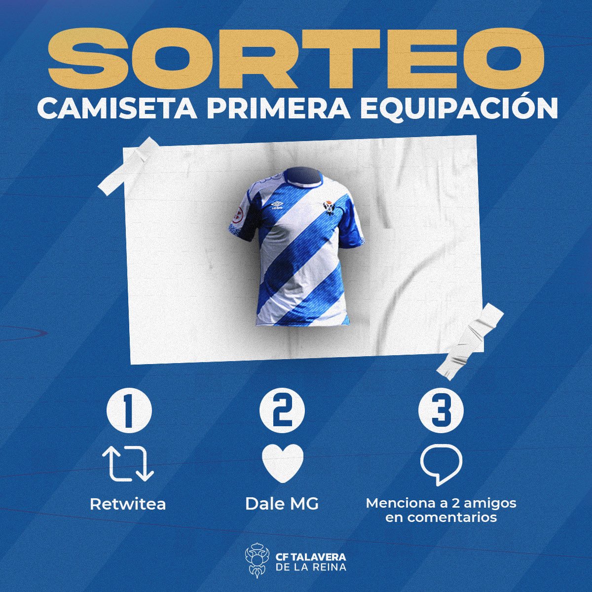 CFTalavera's tweet photo. 🎁 𝕊𝕆ℝ𝕋𝔼𝕆

👕 ¿Quieres la camiseta del Tala?

1️⃣ Da RT a este tweet.
2️⃣ Da me gusta a este tweet.
3️⃣ Menciona a 2 amigos en los comentarios.

⏳ Límite: 13 de Octubre.

 #𝙑𝙖𝙢𝙤𝙨𝙏𝙖𝙡𝙖 🏺 https://t.co/HRTxBdYJHL