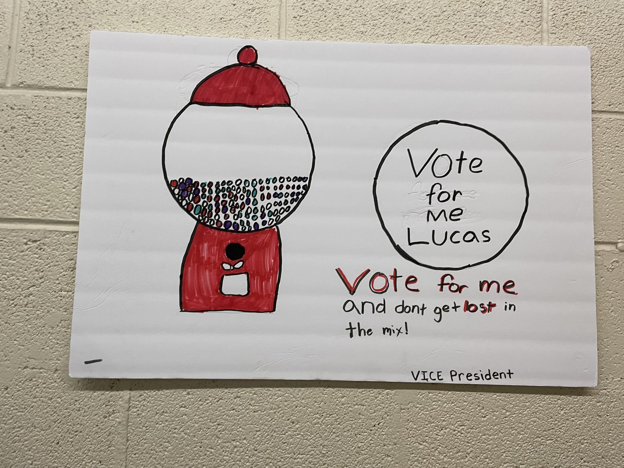 student election poster