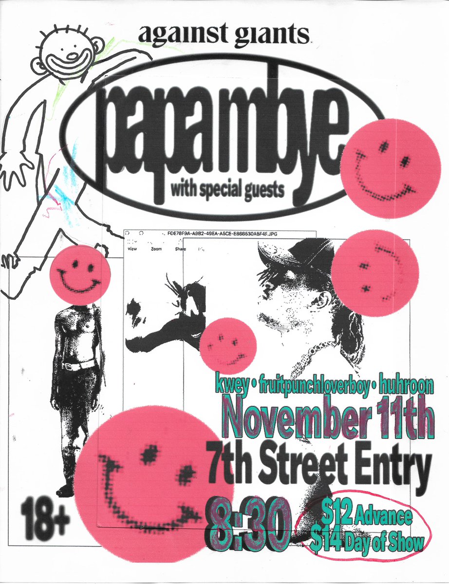 papambye_'s tweet photo. presale tickets for my (1st) headline show avail now <!> 

https://t.co/fTZySlevKo

use my code: MBYE

can’t wait to see all ur faces 🙃

*flyer design by me https://t.co/DRcagXJ91z