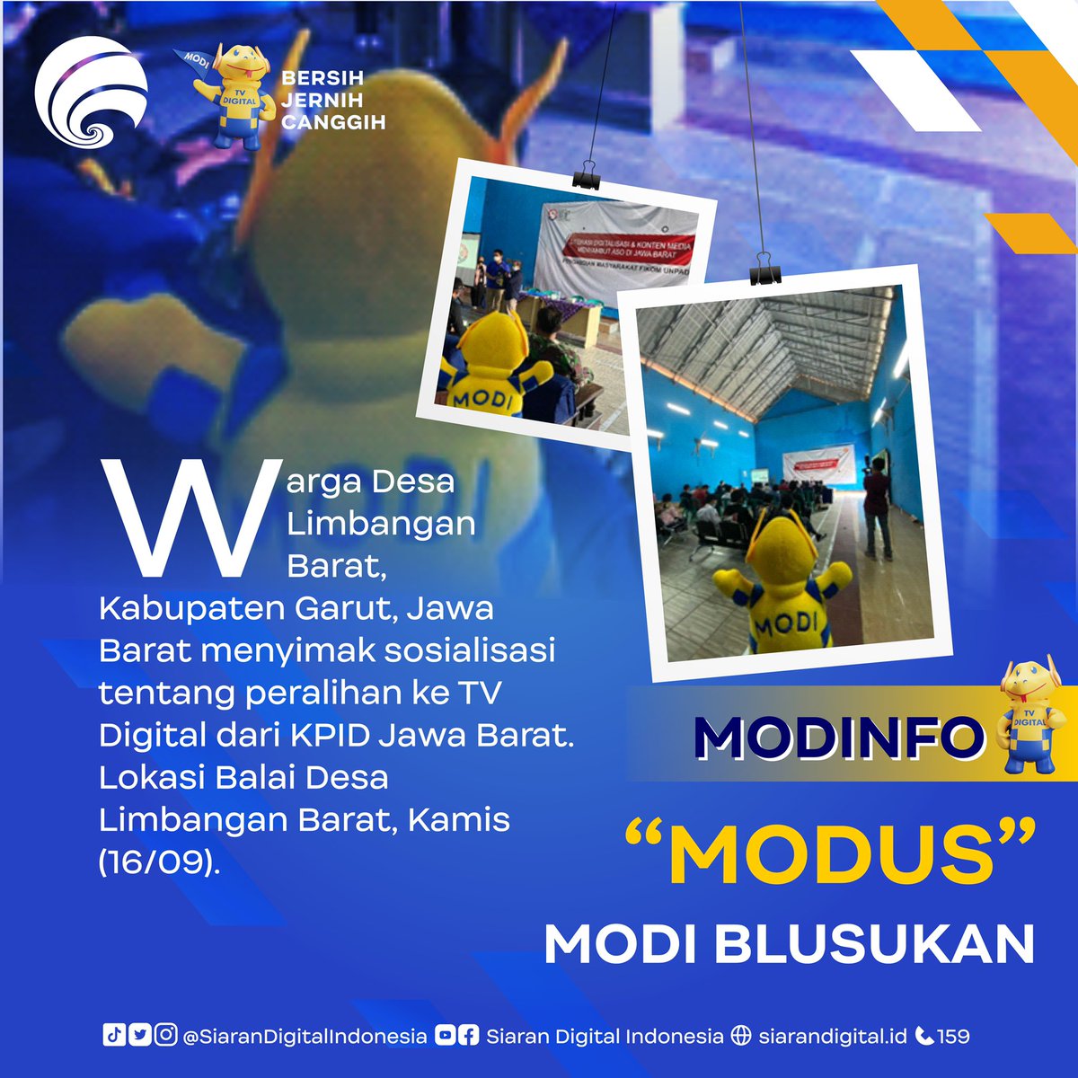 siarandigital's tweet photo. #MODUS #SobatDigital
Simak ya #MODINFO berikut #MODIBLUSUKAN untuk sosialisasi analog switch off yakni migrasi tv analog ke tv digital. Yuk cek link berikut ini:
https://t.co/7twMe3Kuuu https://t.co/13elvZVWZ1