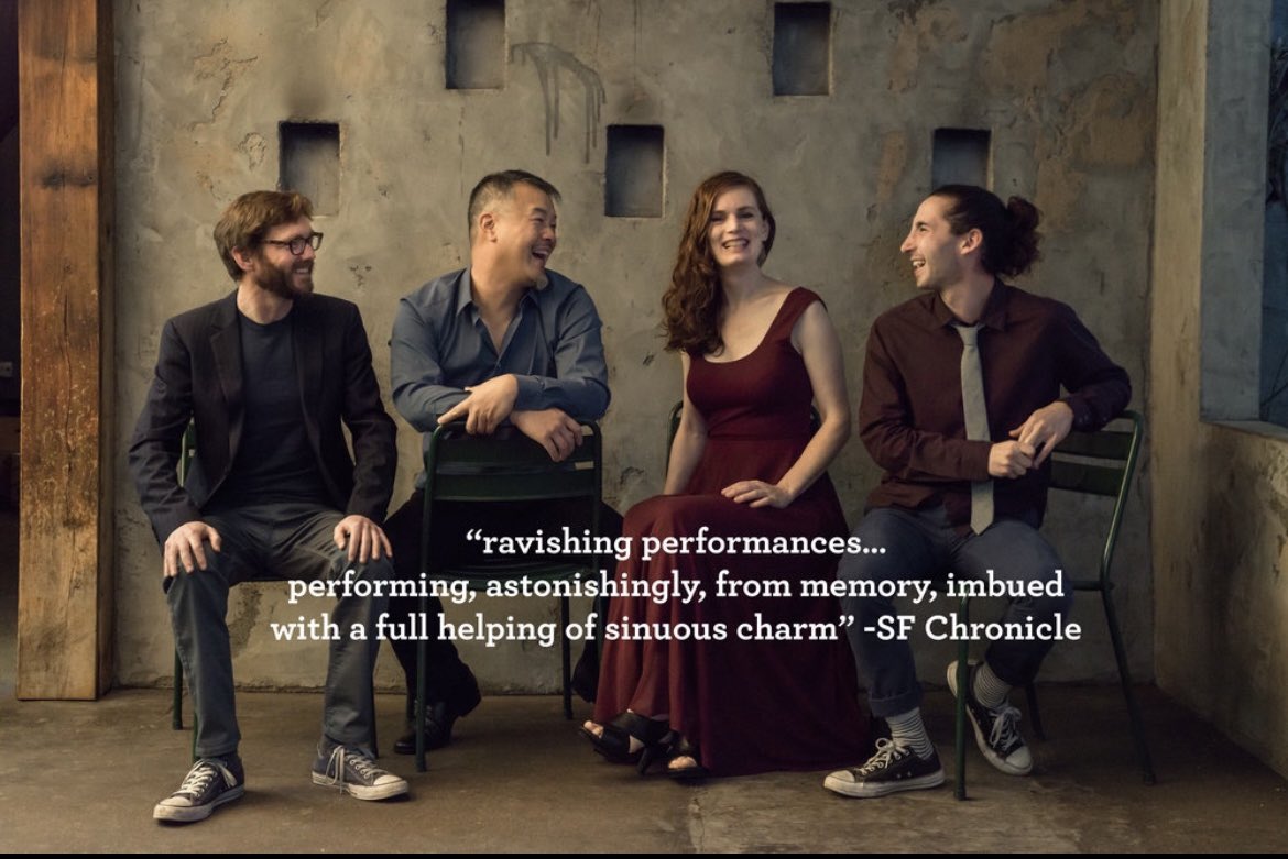 WednesdaysSf's tweet photo. The weather is gorgeous! Enjoy the lush sounds of the Del Sol Quartet &amp; the Last Hoisan Poets, today @ Union Square: 12pm-2pm, part of #SFWednesdays series of FREE performance by local artists in iconic San Francisco outdoor spaces. @UnionSquareSF 
https://t.co/xBUj9lnSDt https://t.co/I6KsXrOyJh