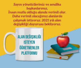 aslı (@aslihanezgi) on Twitter photo MebSıraAlan Degisikliginde
Diplomaya dayalı alan değişikliği ne zaman yapılacak? Sıra biz de, müjdeyi bekliyoruz
<a href="/fehmirasimcelik/">Fehmi Rasim Çelik</a>
@demiiryakup <a href="/aebilgili/">Ahmet Emre Bilgili</a> <a href="/talatyavuz29/">Talat YAVUZ</a> <a href="/_aliyalcin_/">Ali YALÇIN</a> <a href="/TalipGeylan06/">Talip Geylan</a> @mebpersonelCom <a href="/tcmeb/">Millî Eğitim Bakanlığı</a> <a href="/mebpgm/">Personel Genel Müdürlüğü</a> <a href="/AtillaOLCUM/">Atilla OLÇUM</a> MebSıraAlan Degisikliginde
Diplomaya dayalı alan değişikliği ne zaman yapılacak? Sıra biz de, müjdeyi bekliyoruz
<a href="/fehmirasimcelik/">Fehmi Rasim Çelik</a>
@demiiryakup <a href="/aebilgili/">Ahmet Emre Bilgili</a> <a href="/talatyavuz29/">Talat YAVUZ</a> <a href="/_aliyalcin_/">Ali YALÇIN</a> <a href="/TalipGeylan06/">Talip Geylan</a> @mebpersonelCom <a href="/tcmeb/">Millî Eğitim Bakanlığı</a> <a href="/mebpgm/">Personel Genel Müdürlüğü</a> <a href="/AtillaOLCUM/">Atilla OLÇUM</a>