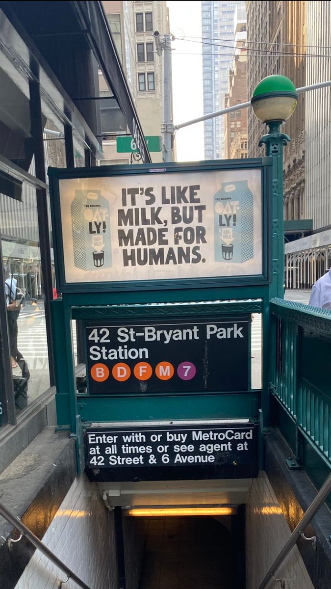 goodandbadcopy's tweet photo. kicking things off with a shout out to one of the best copy teams ever, @oatly. always a solid source of #goodcopy. So simple, but makes you stop and think. https://t.co/a8CzmmzUaI
