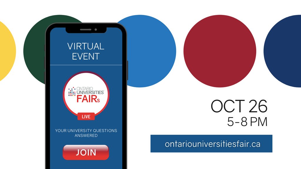 OntarioUnis's tweet photo. NEW: We heard your feedback and have added an extra hour to our October OUFs event!

Learn more at: https://t.co/1yFhkvRcAv. 

#OUF2021 #OntarioUniversity #UniversityFair #UniversityEducation #VirtualConference https://t.co/HW2VaKyAl9