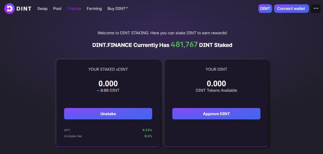 DINTToken's tweet image. DINT Finance Dapp has been listed to Dappradar ✅

Enter the dapp dint.finance

$DINT $ETH $HEX $DAI 

#DeFi #Pulsechain #dappradar #dApps #Launchpad #crosschainfarming #Bitcoin

dappradar.com/ethereum/defi/…
