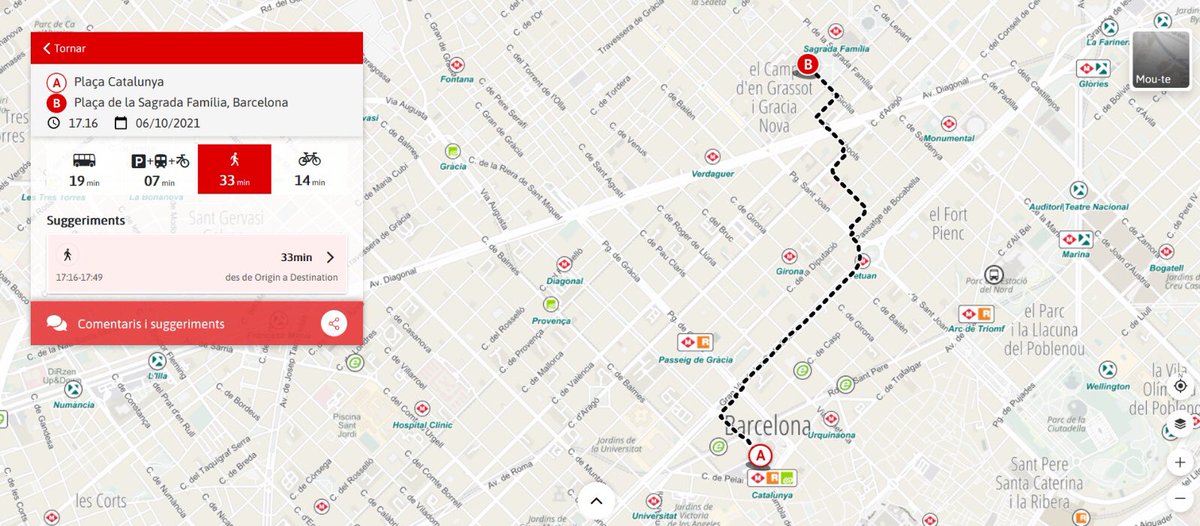 NexusGeographic's tweet photo. ¡En el #WalkToSchoolDay descubre la ruta más rápida para ir a pie por Barcelona con Mou-te, una solución que hemos desarrollado con la @gencat y la @ATMbcn!

🔗 https://t.co/d7WzMuD9f1 https://t.co/e7AHKfWj7h