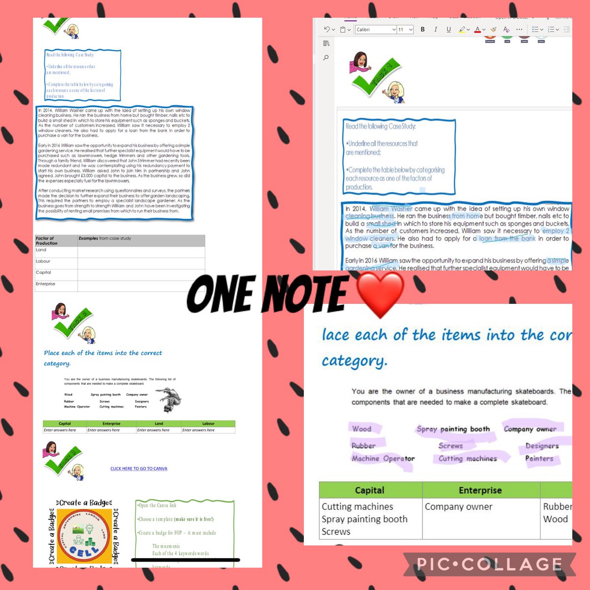 MrsTEHS's tweet photo. #S3BusEd utilised the iPads to the full today learning about #factorsofproduction
📲 @OneNoteEDU to create and distribute worksheet, using draw tools tables and text
📲 @BookCreatorApp to create revision notes
📲 @canva to create sticker
#BizedEHS https://t.co/yeaQFDdh1v