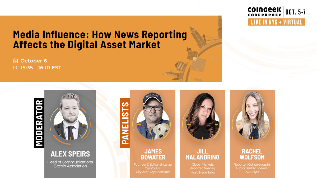 Rachelwolf00's tweet photo. Looking forward to speaking on the media panel at the @RealCoinGeek conference today at 3:35pm ET w/ @CityAM_Crypto & @JillMalandrino. Hope to see y'all there, or on the livestream! #CoinGeekNYC https://t.co/jMaS9sPPmO