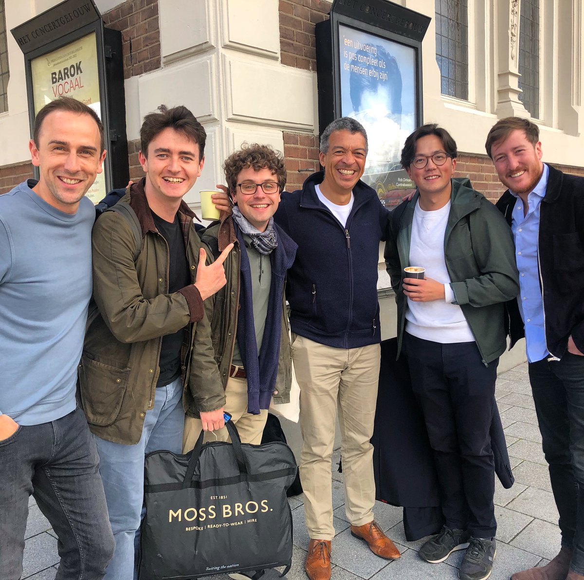 The King's Singers (@kingssingers) on Twitter photo Great to catch up with the glorious @RGCWbaritone for a coffee in Amsterdam today. He’s at <a href="/DutchNatOpera/">De Nationale Opera</a> and we’re at <a href="/Concertgebouw/">Het Concertgebouw</a>. He’s just written a new piece for us and <a href="/FretworkViols/">FRETWORK</a> too! Great to catch up with the glorious @RGCWbaritone for a coffee in Amsterdam today. He’s at <a href="/DutchNatOpera/">De Nationale Opera</a> and we’re at <a href="/Concertgebouw/">Het Concertgebouw</a>. He’s just written a new piece for us and <a href="/FretworkViols/">FRETWORK</a> too!