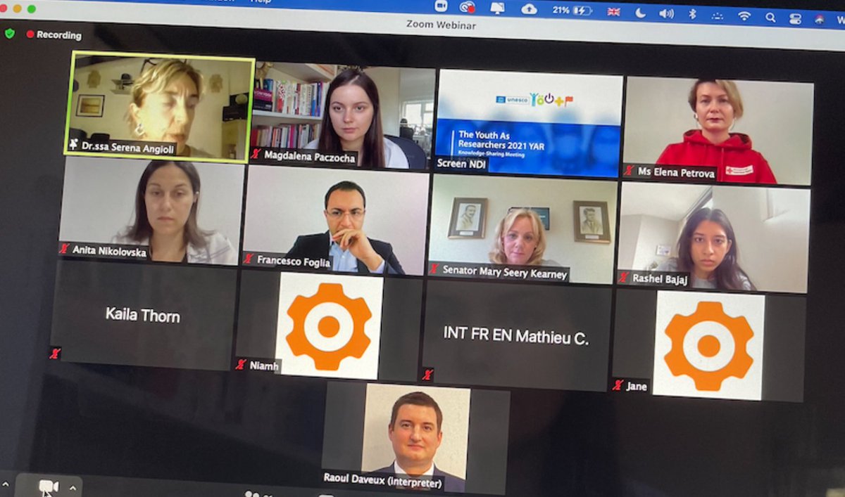 Really pleased I had an opportunity today to participate in a knowledge-exchange meeting for UNESCO Youth as Researchers project, share some research findings and ask some great panelists a question ✨