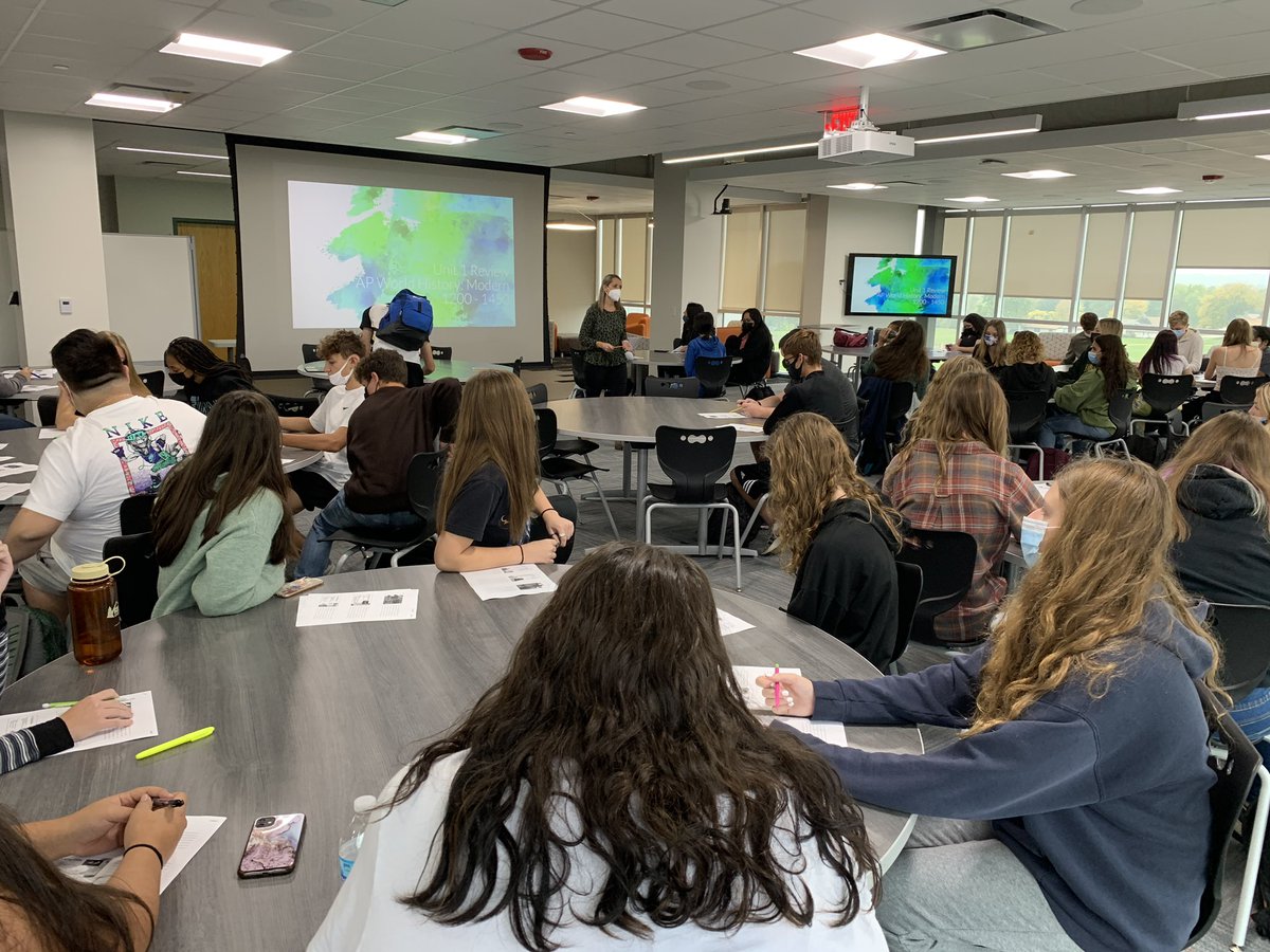 65 AP World History students came to the Warrior Room for our Unit 1/2 review session during AIM! So proud of their DEDICATION!!🌏🌍🌎📚👏🏻