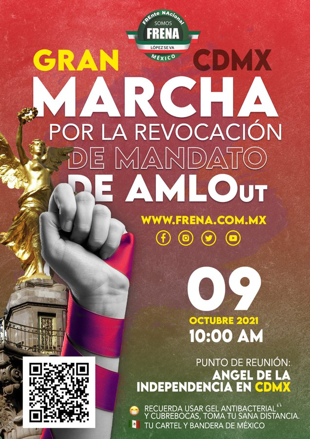 Preguntan a #FRENA opinión #ReformaElectrica, nacionalización aborto, control medicinas, cierre importación de combustibles, toma de INE,  toma de afores, estatización de la educación, control de remesas.
 Revocación o 3 años más de #AMLOut #PactoFiscal