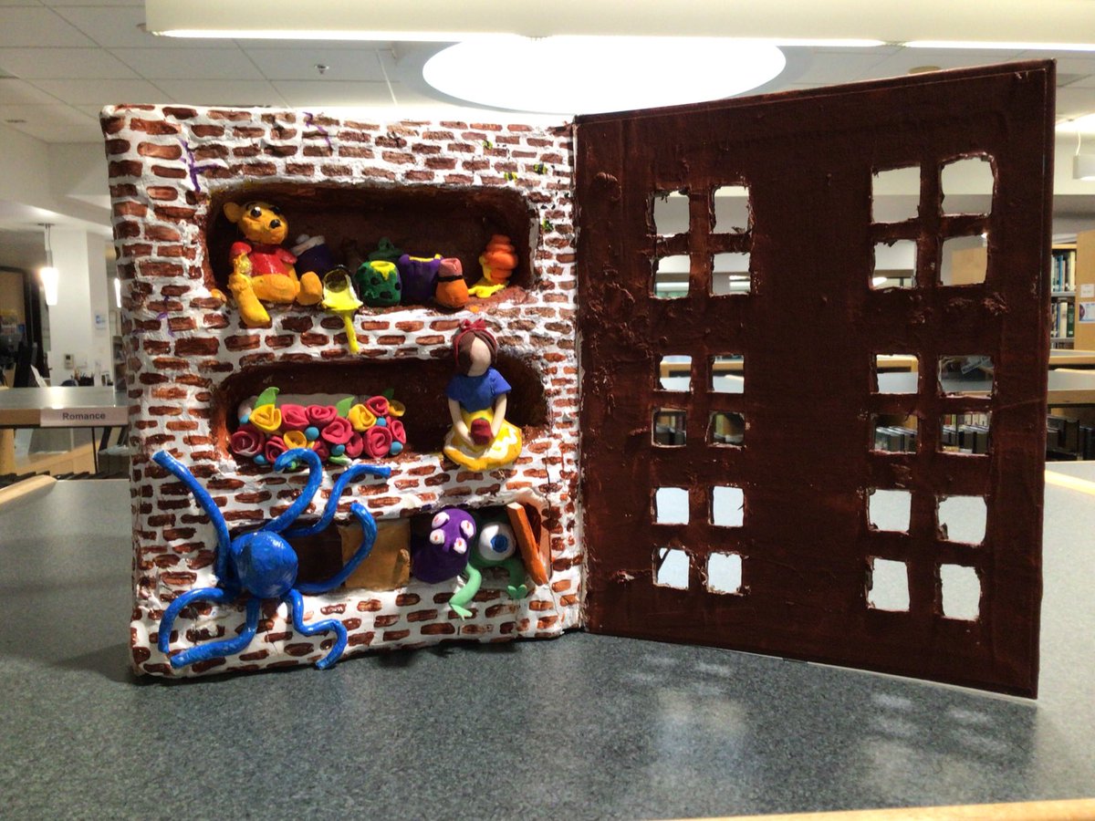 FauquierHSreads's tweet photo. Check out the amazing 3D book art on display in the library created by students in Mrs. Graham’s class. 📕 https://t.co/6mqiDhluaf