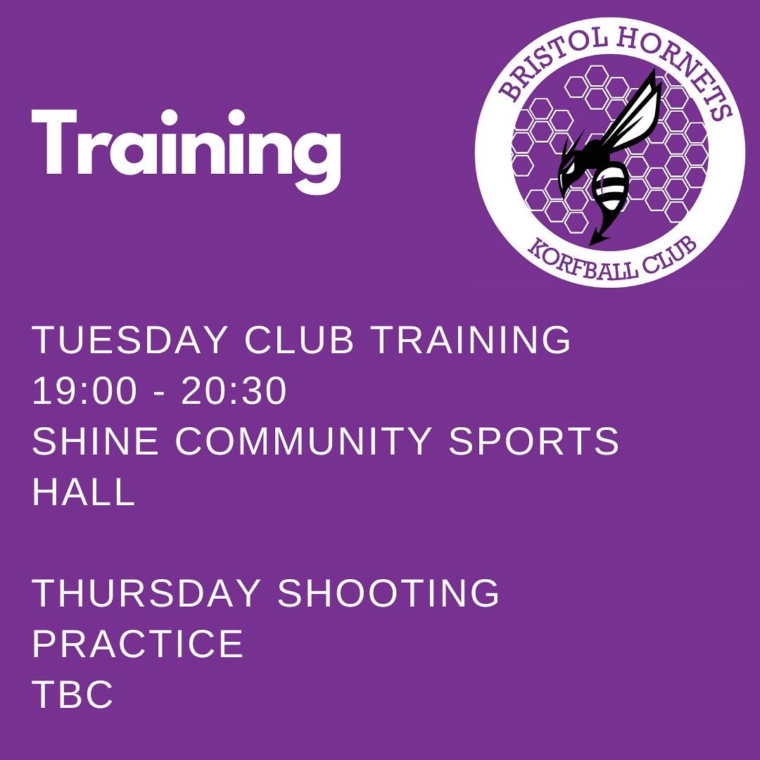 swkakorf's tweet photo. Introducing @bristolhornets 
Teams:
1st Team 
South West Korfball League 1
2nd Team 
South West Korfball League 2 

Training is:
Tuesday Club Training  
19:00 - 20:30 
Shine Community Sports Hall 

Thursday Shooting practice 
tbc

Local Pub:
The Eastfield Pub after training https://t.co/yMolVmCbsB
