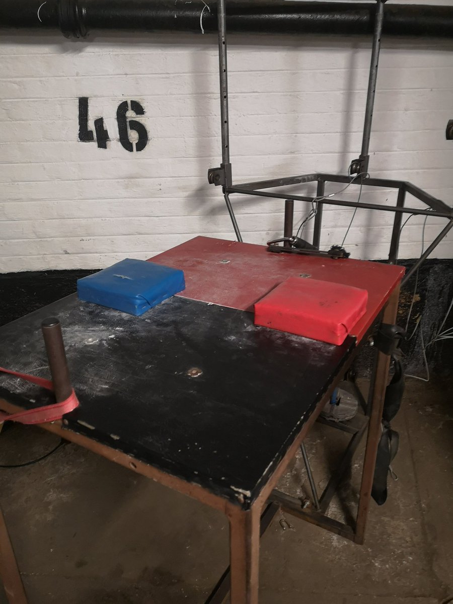 nickjackson's tweet photo. Just remembered that on my way out yesterday I saw my neighbour arm-wrestling someone on a semiprofessional setup in our underground parking. Went back to check I wasn't hallucinating and yep... 

#firstruleoffightclub https://t.co/syLGY76uxg