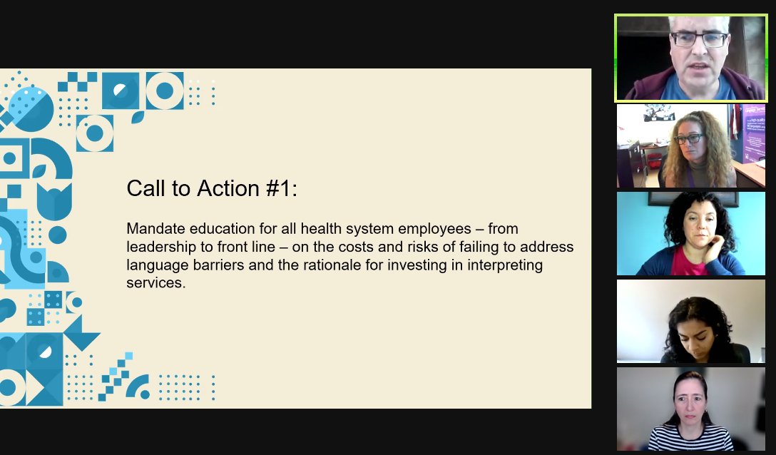 Interpreter's Lab (@interslab) on Twitter photo #CalltoAction # 1: Educating ALL #healthsystem employees on the importance of investing in #interpretingservices (inc. risks of failure to do so)
Tune in now (til 2pm) to <a href="/Language4Access/">Access Alliance Language Services</a> 's panel on Real Steps to #LanguageAccess in Health Systems tinyurl.com/785kepw2 #CalltoAction # 1: Educating ALL #healthsystem employees on the importance of investing in #interpretingservices (inc. risks of failure to do so)
Tune in now (til 2pm) to <a href="/Language4Access/">Access Alliance Language Services</a> 's panel on Real Steps to #LanguageAccess in Health Systems tinyurl.com/785kepw2